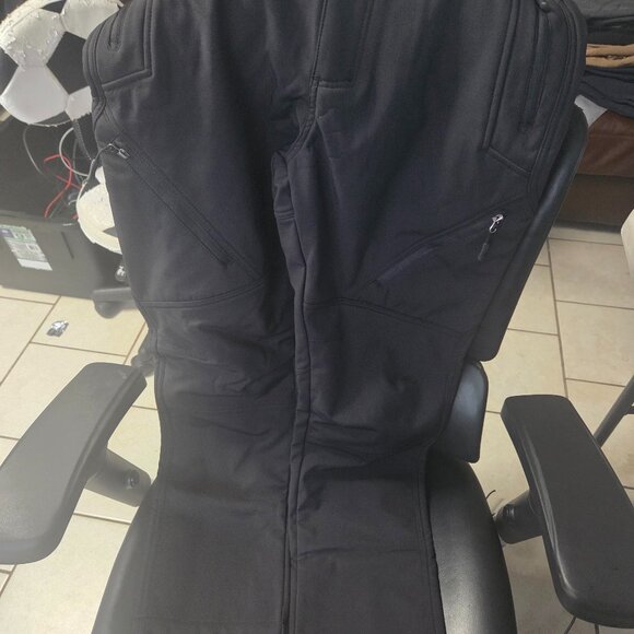 Free soldier Snow ski pants black size 30W/30L Fleece lined softshell FA. 952303 - Picture 1 of 2